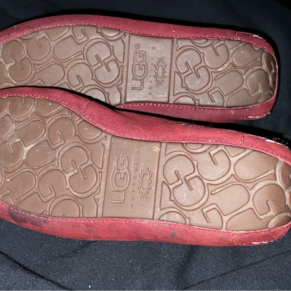 UGG Australia Ansley Slippers Womens SZ 9 Purple Suede Shearling - Picture 5 of 7